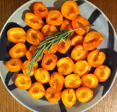 Apricots Halved